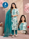 Hena By Kaya Vatican Printed Kurti With Bottom Dupatta Wholesale Online
